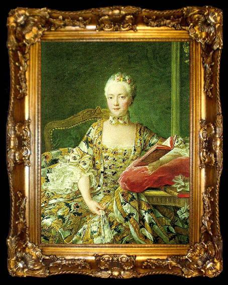 framed  Francois-Hubert Drouais the marquise d aiguiandes, ta009-2